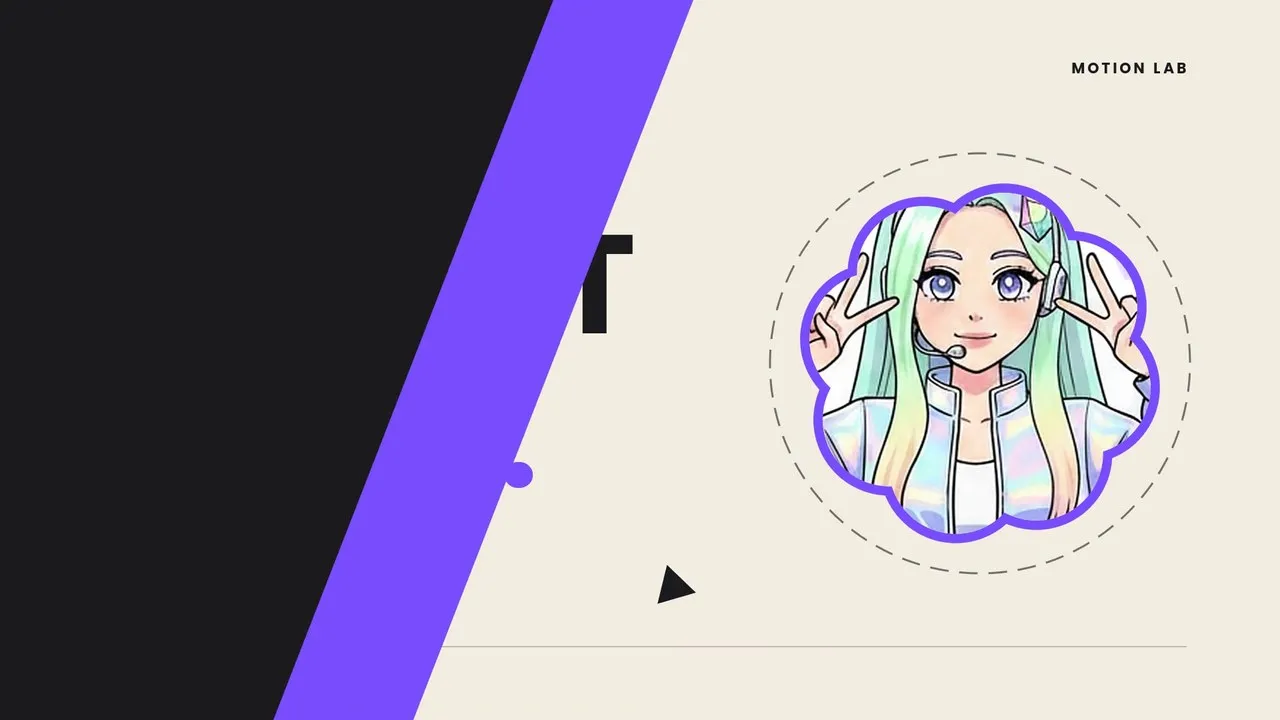 5.5초 사선 와이프 — 보라 띠 뒤로 다음 장면(차콜)이 따라 들어오며 앞 장면을 덮어요 (직접 캡처)