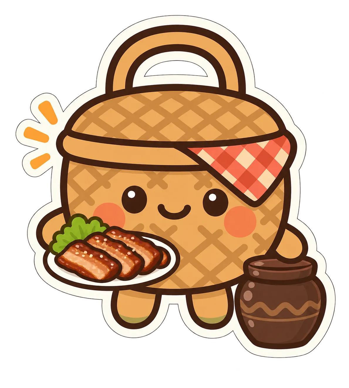ナドゥリのバスケットキャラクター（GPT生成イラスト）