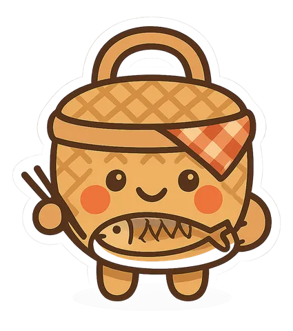 ナドゥリログのかごキャラクター（GPT生成画像）