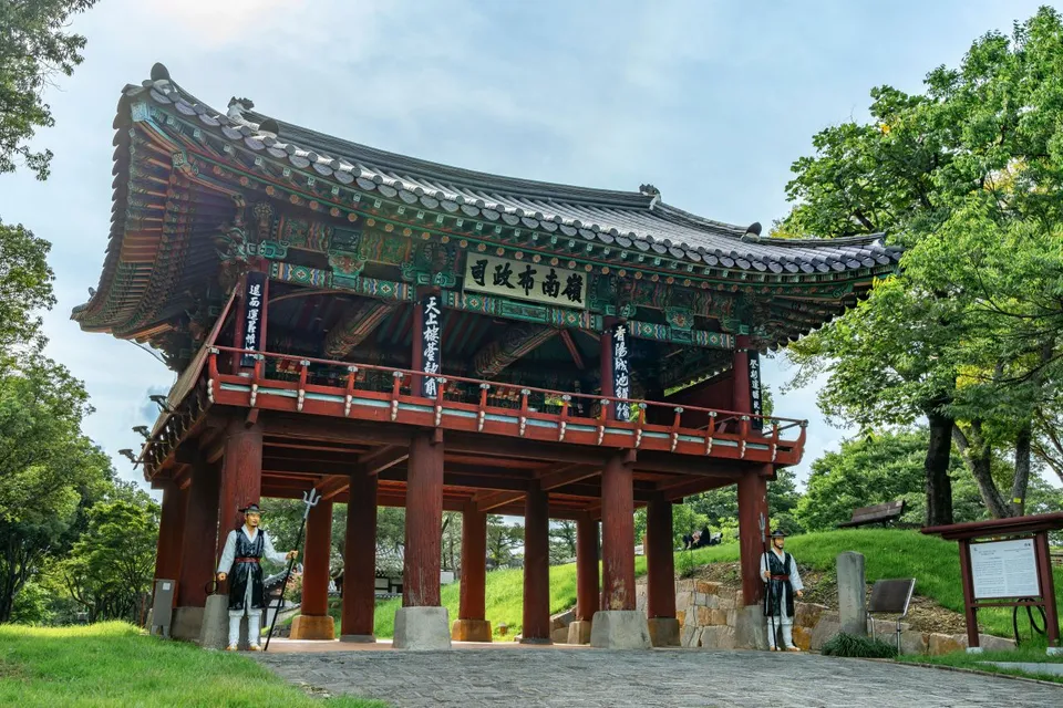 晉州城 — 嶺南布政司門樓與守門將（2024年7月）