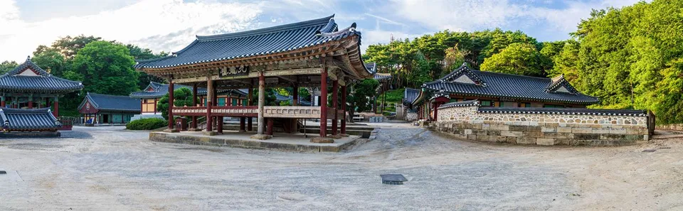 驪州神勒寺 — 驪州神勒寺寺院全景全景照片（2021年10月）